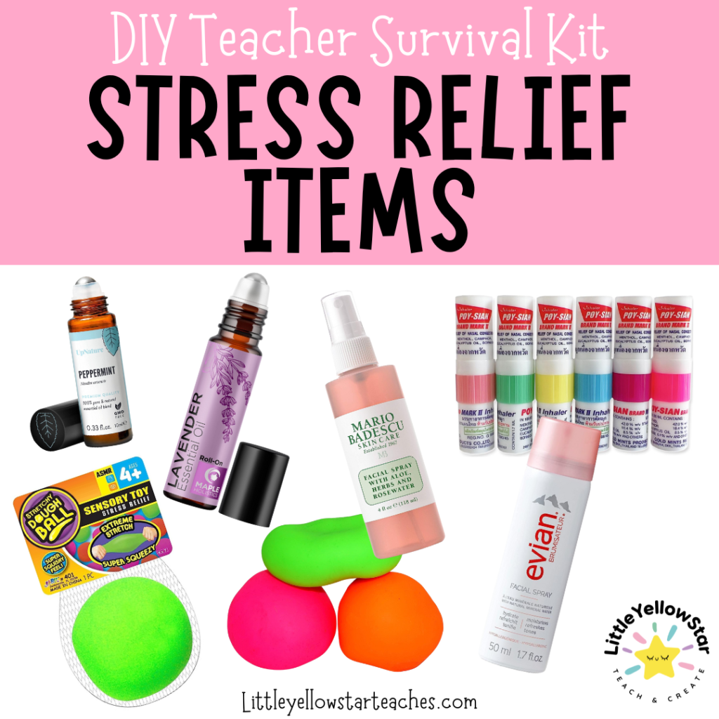 DIY Back To School Teacher Gift Ideas: Teacher Survival Kit - Stress Relief Items