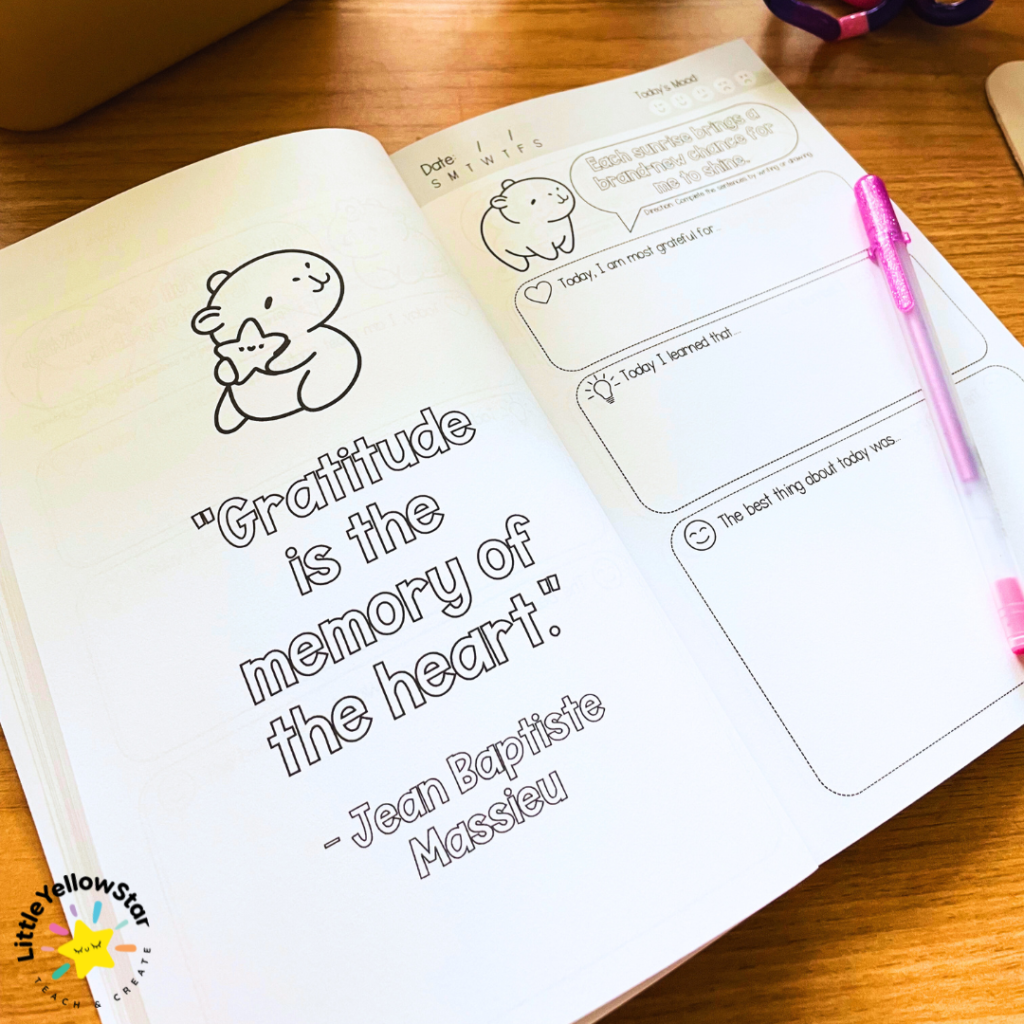 Daily Reflection and Gratitude Journal For Kids