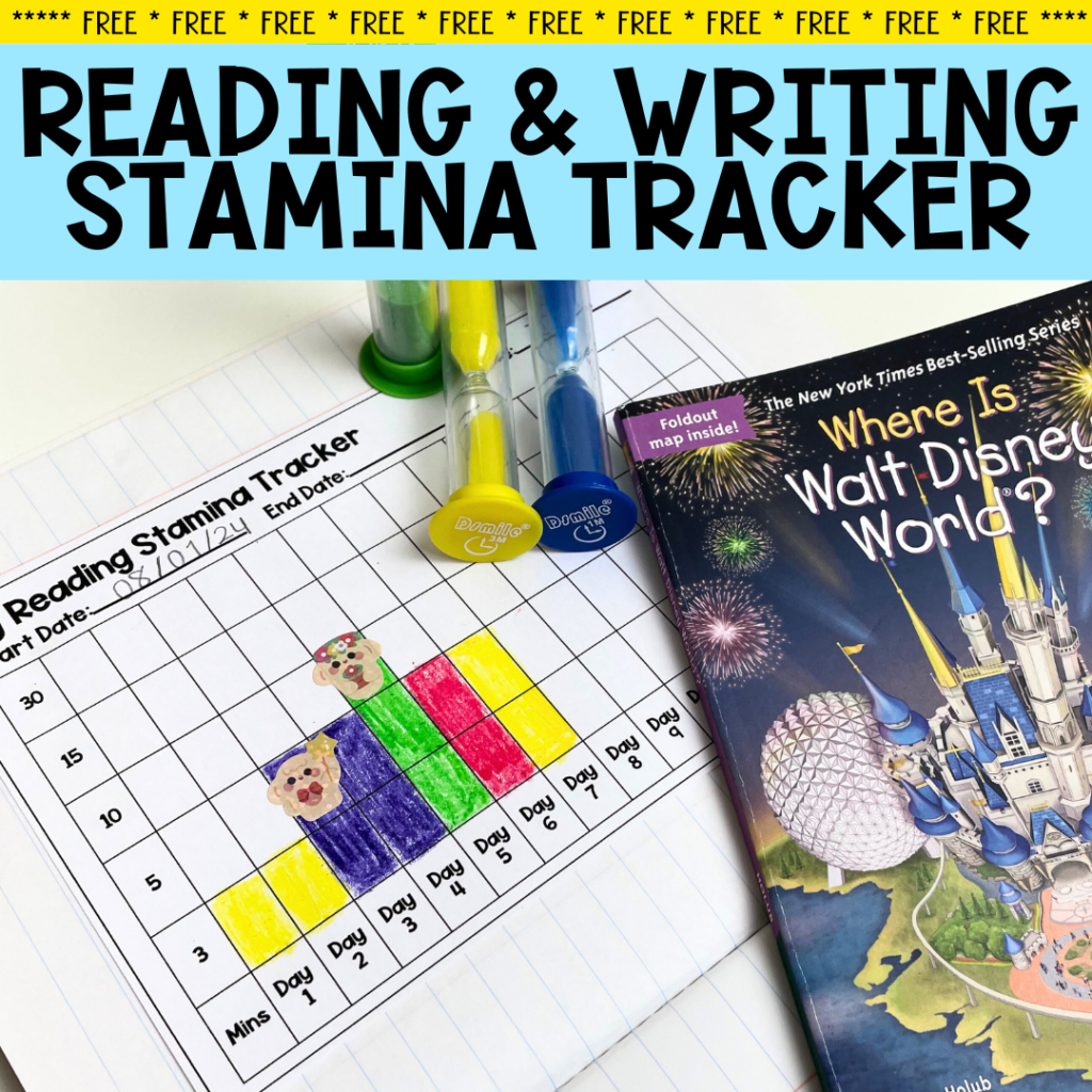 Reading and Writing Stamina Tracker For Hourglasses