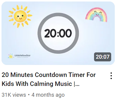 20 Minutes Countdown Timer