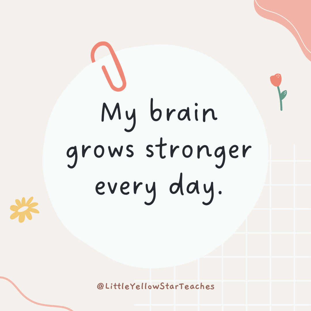 Growth Mindset Affirmations For Kids