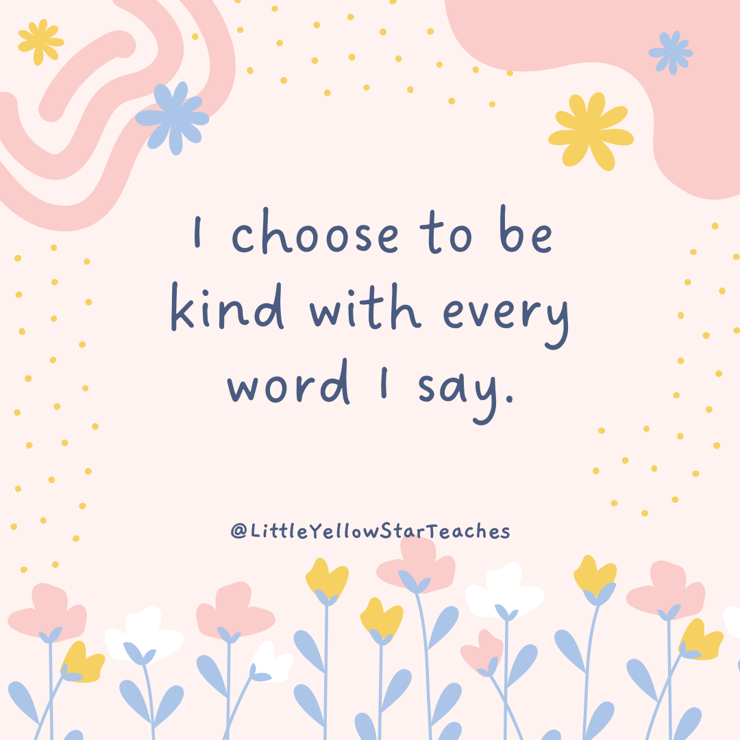 Kindness Affirmations For Kids