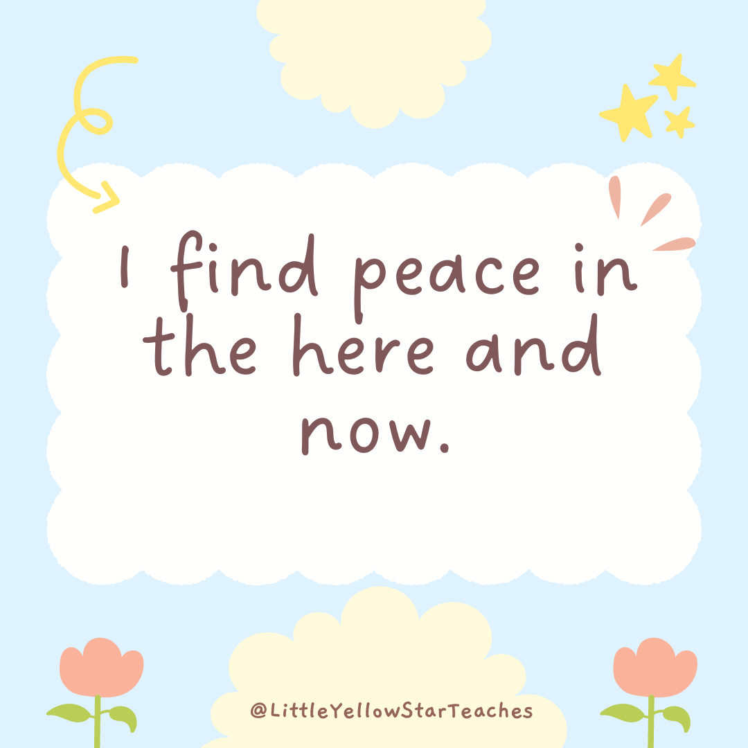 Mindfulness Affirmations For Kids