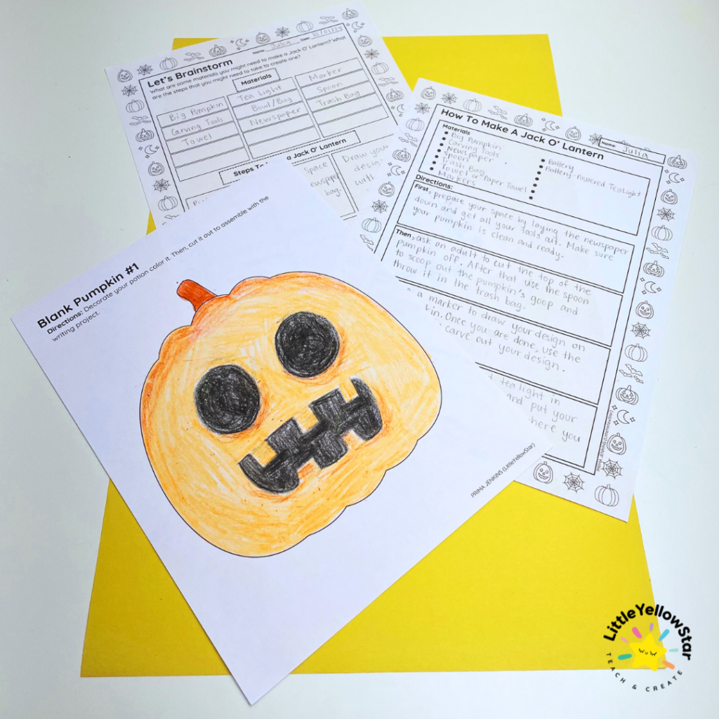 Halloween Read Alouds - How To Pick A Pumpkin Writing Activity