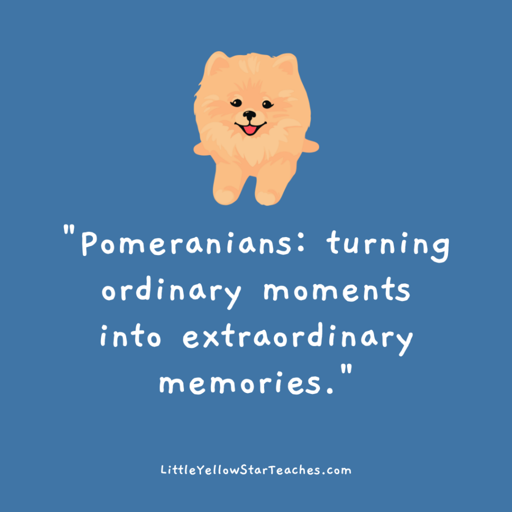 Pomeranian Quotes for Kids