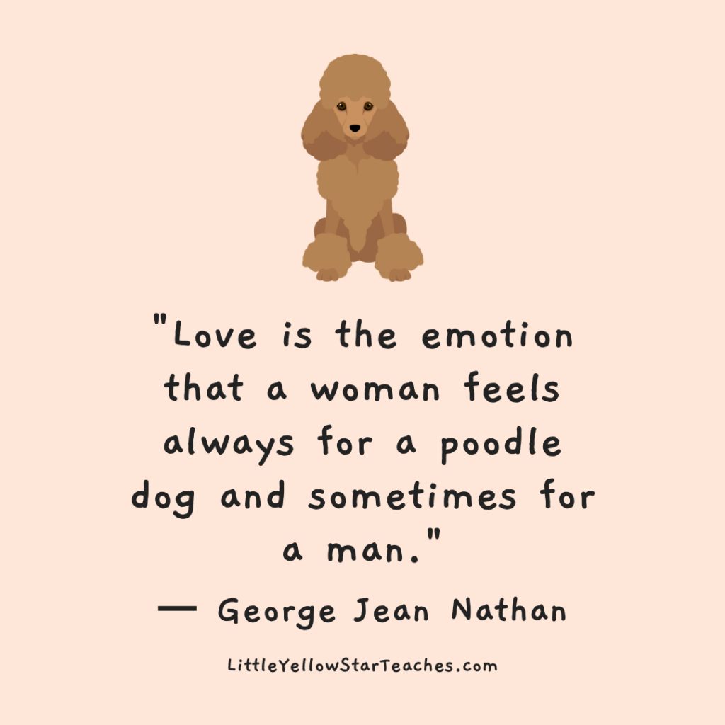 Poodle Quotes for Kids
