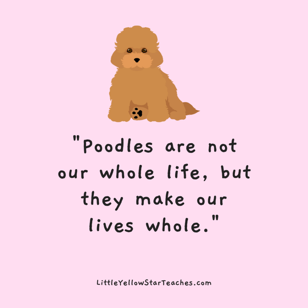 Poodle Quotes for Kids