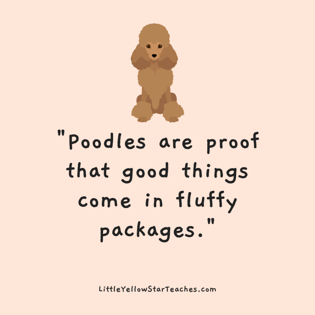 Poodle Quotes for Kids