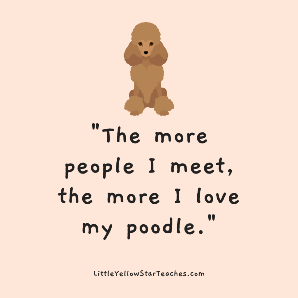 Poodle Quotes for Kids