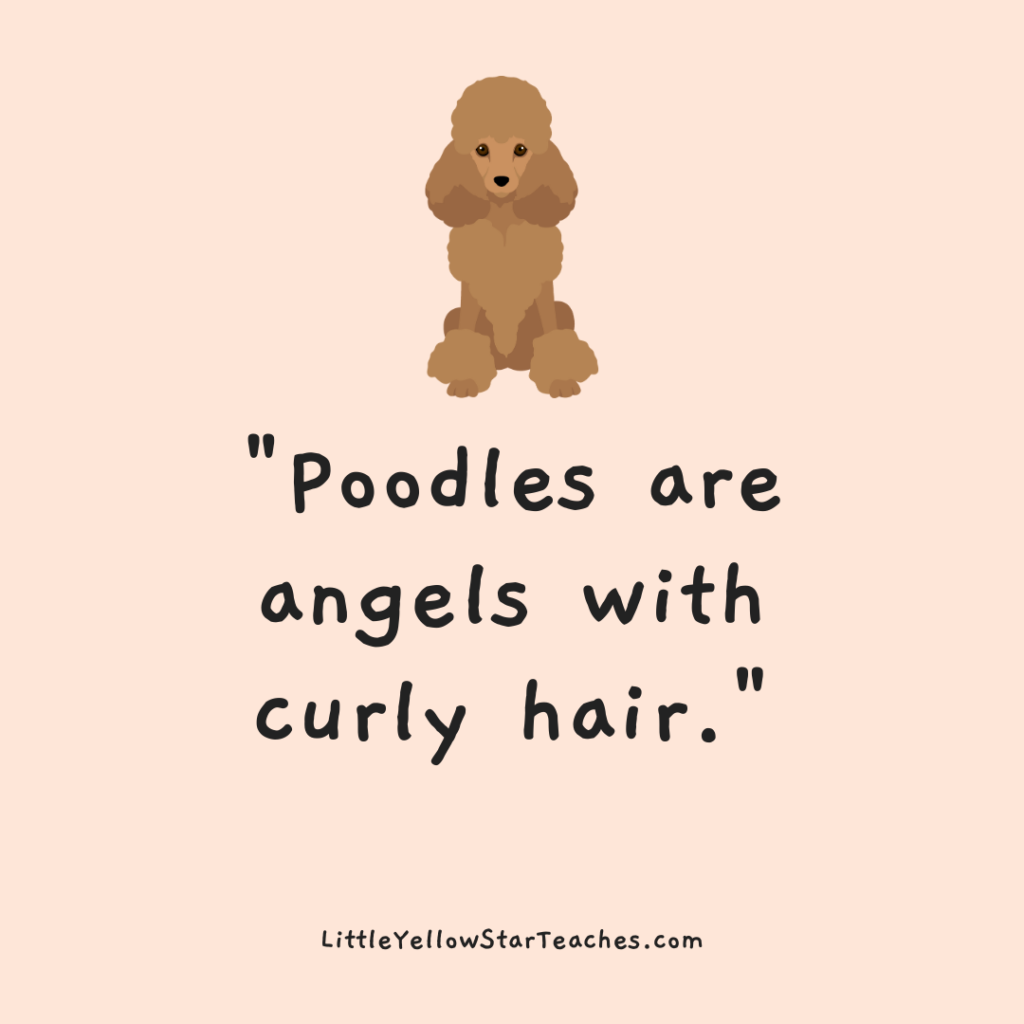Poodle Quotes for Kids