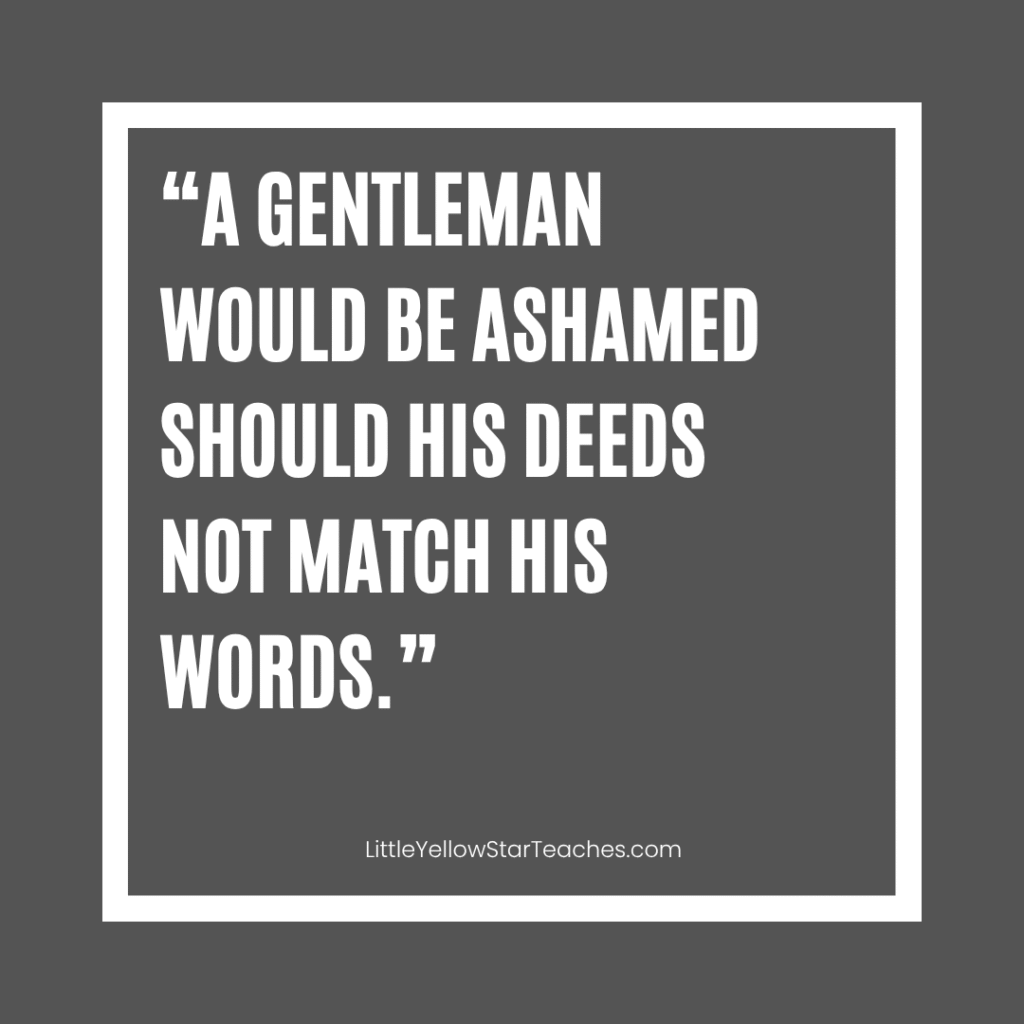 Gentleman Quotes for Kids