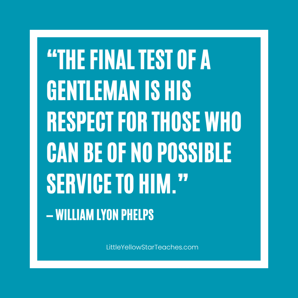 Gentleman Quotes for Kids