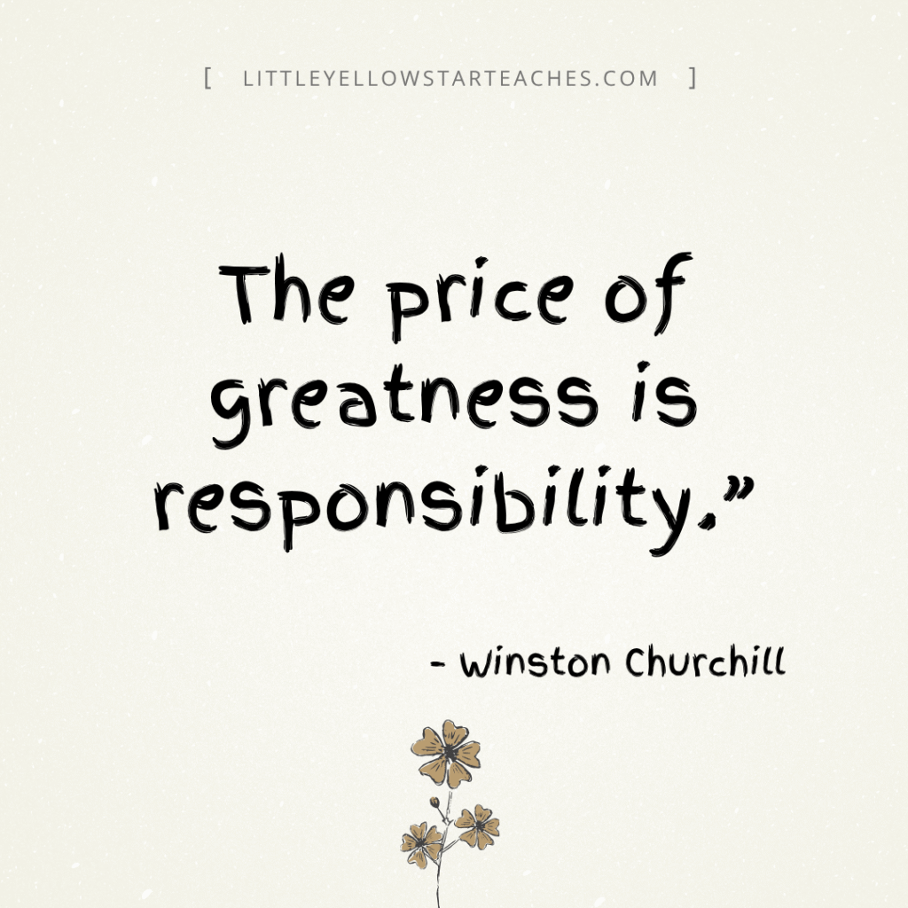 Responsibility Quotes for Kids