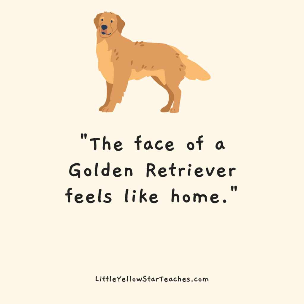 Golden Retriever Quotes for Kids