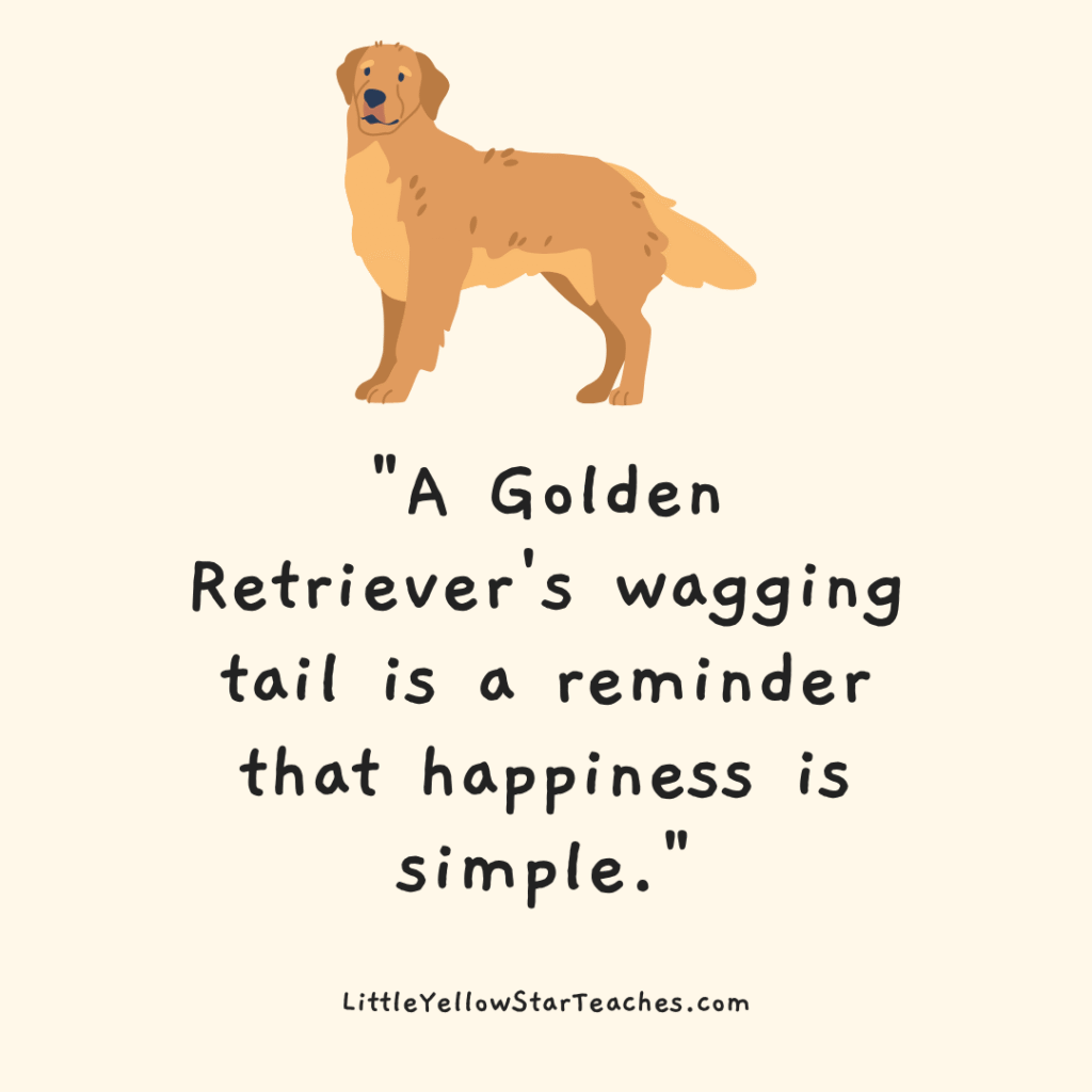 Golden Retriever Quotes for Kids