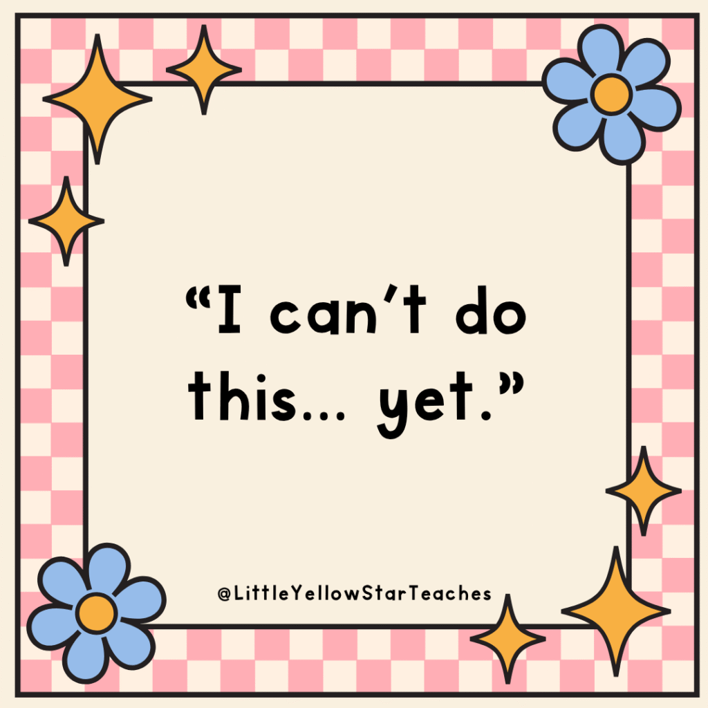 Power of Yet Quotes for KIds