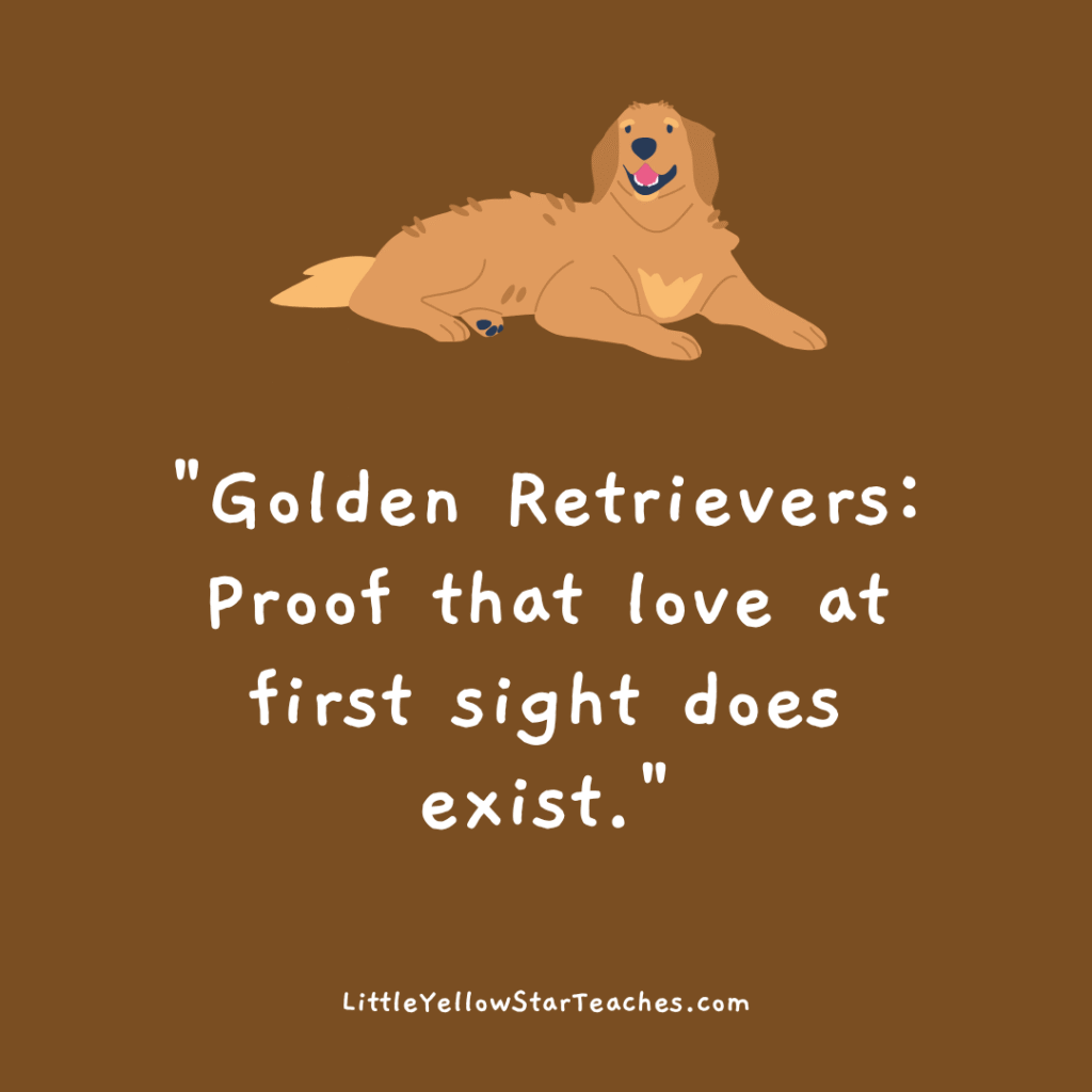Golden Retriever Quotes for Kids