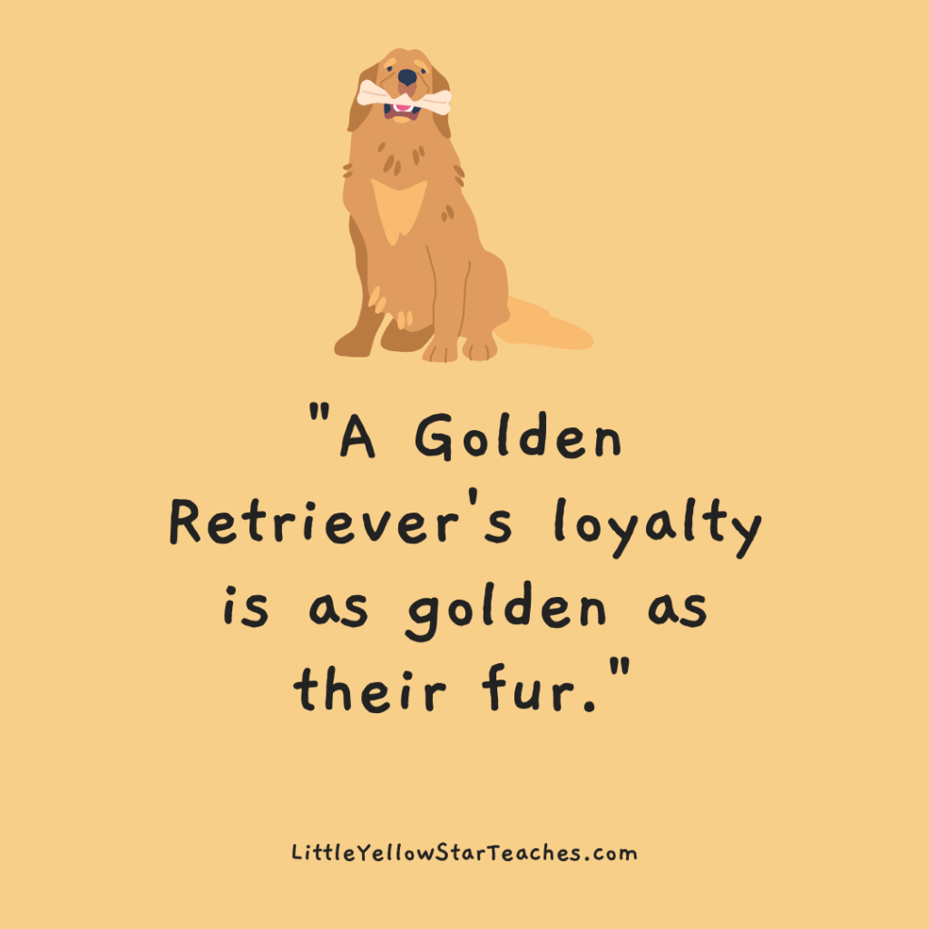 Golden Retriever Quotes for Kids