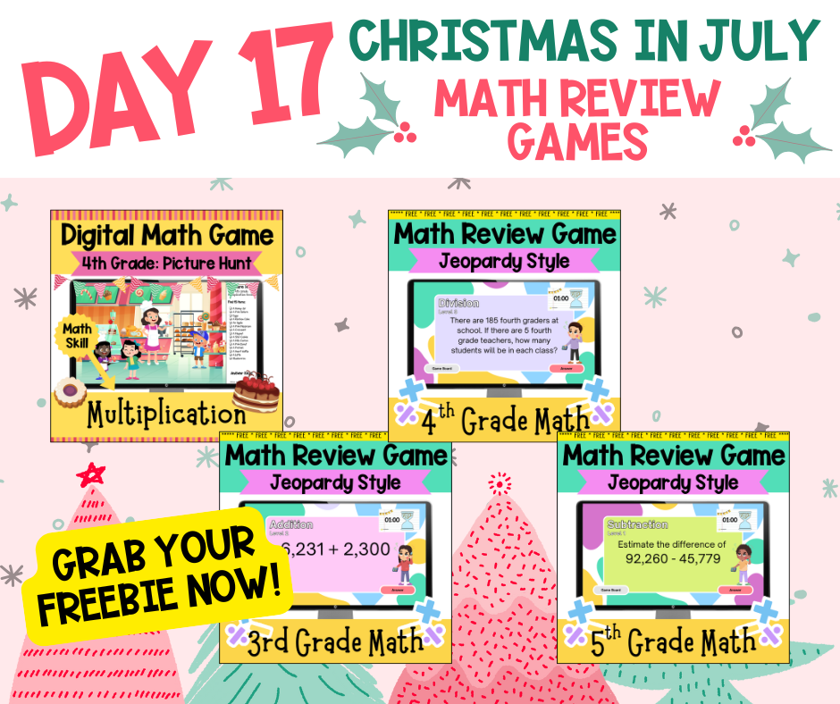 Day 17 - Christmas In July Free Teaching Resources for Teachers