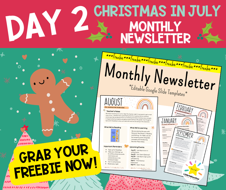 Day 2 - Christmas In July Free Teaching Resources for Teachers