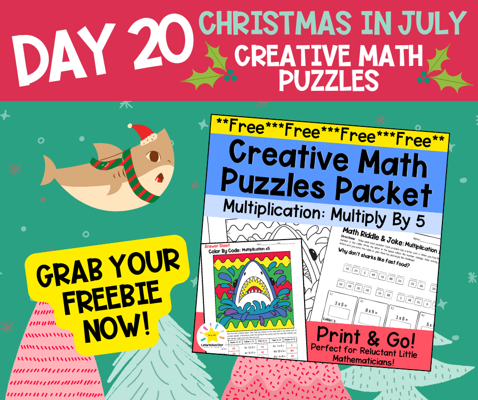 Day 20 - Christmas In July Free Teaching Resources for Teachers