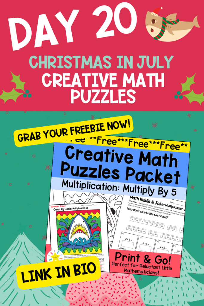 Day 20 - Christmas In July Free Teaching Resources for Teachers