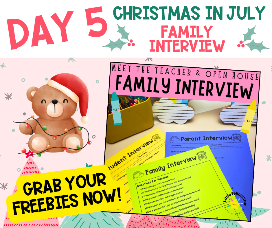 Day 5 - Christmas In July Free Teaching Resources for Teachers