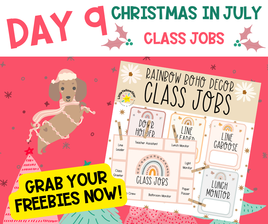 Day 9 - Christmas In July Free Teaching Resources for Teachers