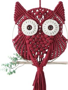 Owl Macrame Wall Hanging Tapestry