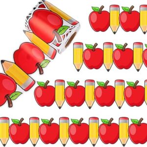 Pencil and Apple Bulletin Board Borders