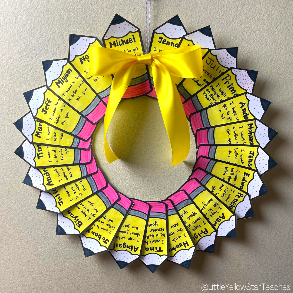 Pencil Wreath