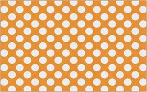 Orange Polka Dot Classroom Carpet