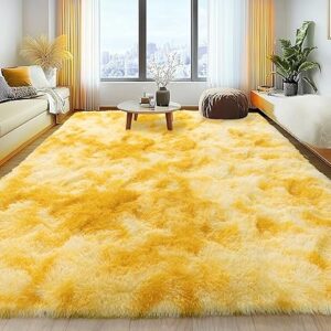 Yellow Fuzzy Rug