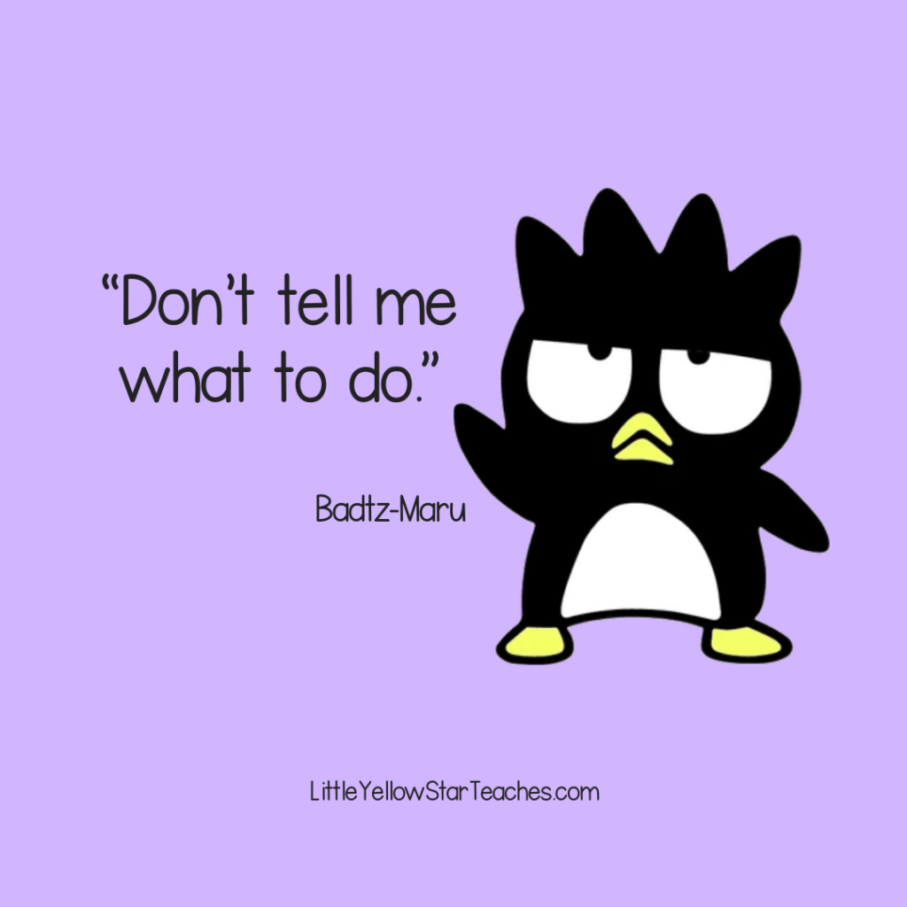 Badtz-Maru Quotes for Kids