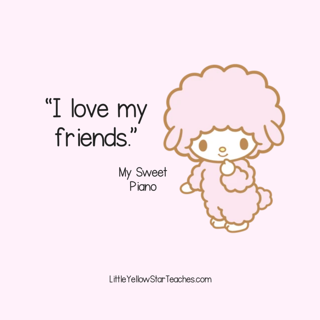 My Sweet Piano Quotes for Kids