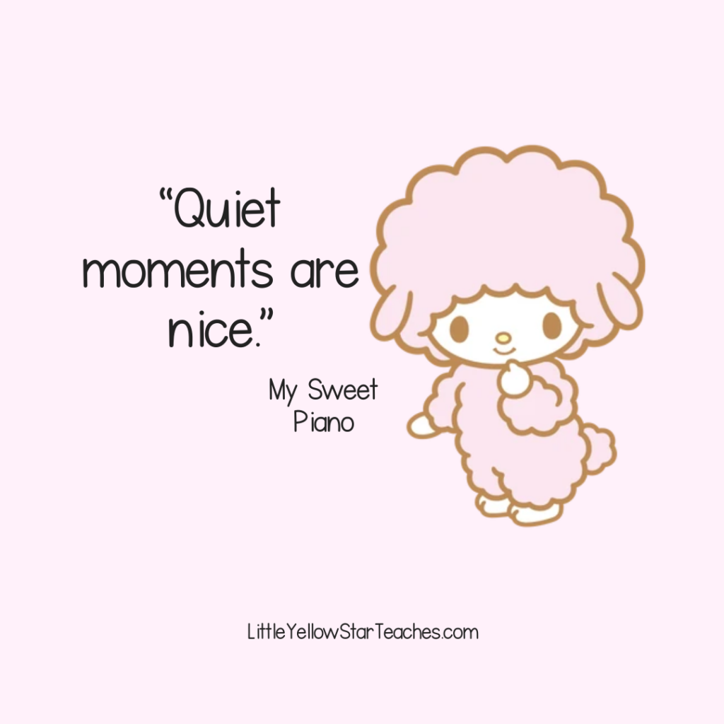 My Sweet Piano Quotes for Kids