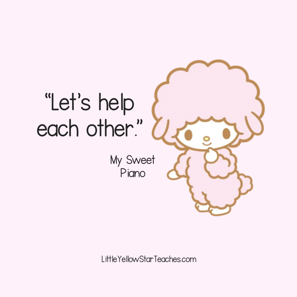 My Sweet Piano Quotes for Kids