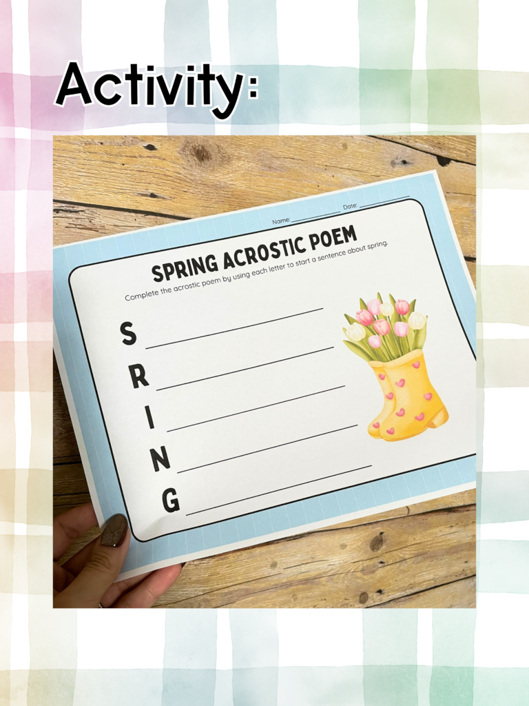 Spring Read Aloud Lesson