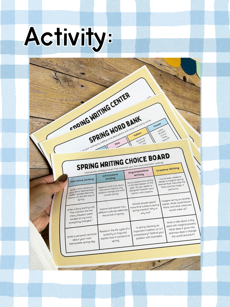 Spring Read Aloud Lesson