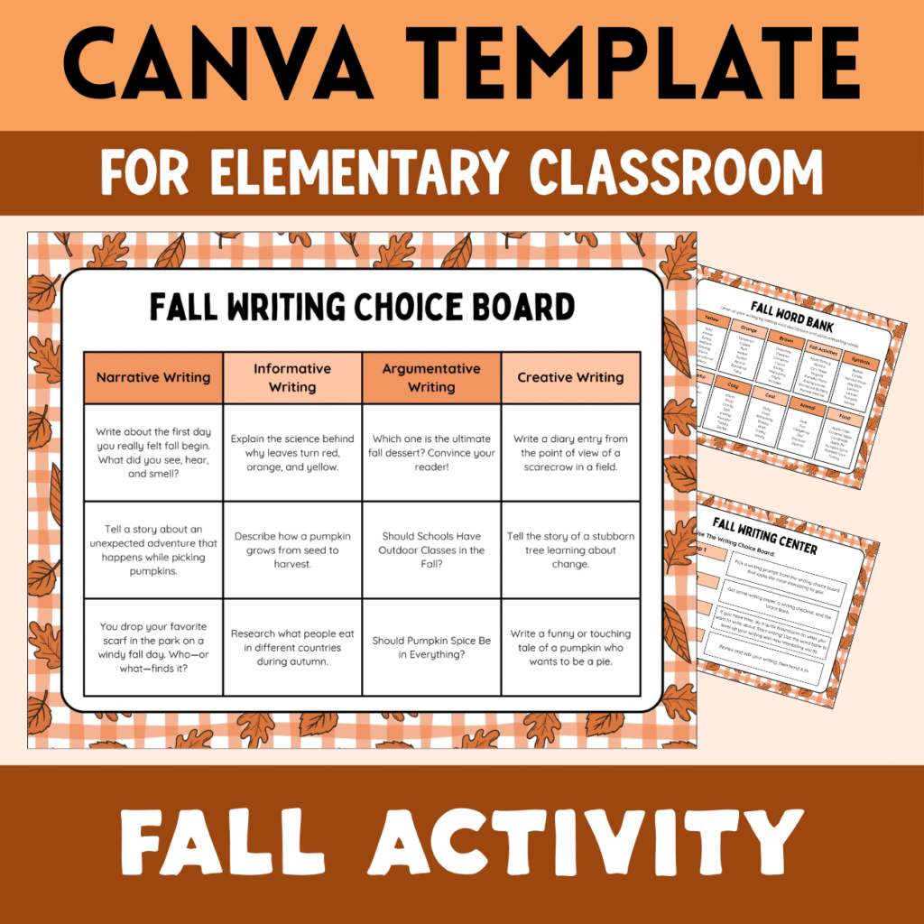 Fall Writing Activity