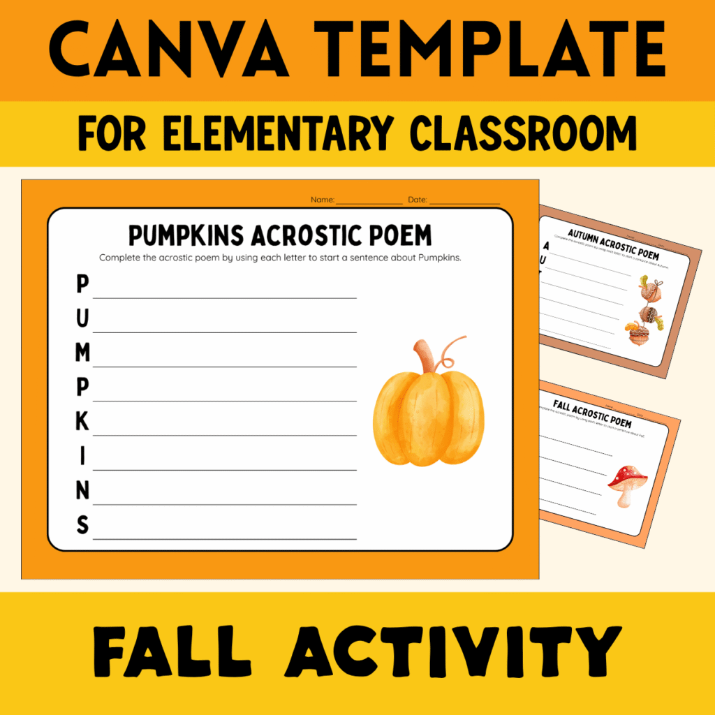 Fall Writing Activity