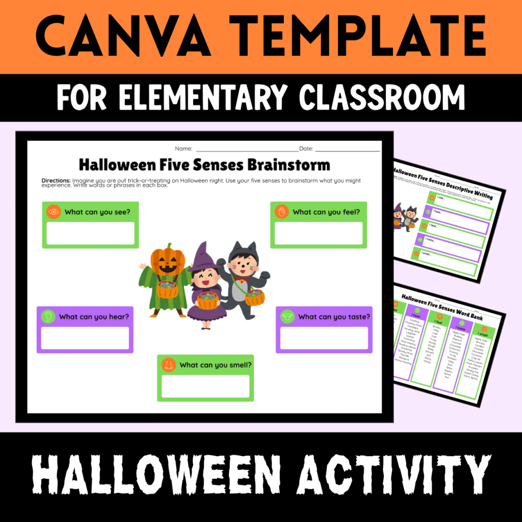 Halloween Writing Activity for Kids