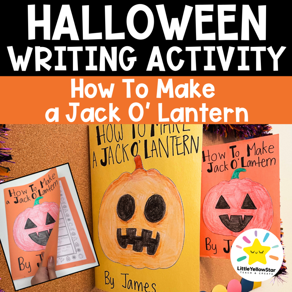 Halloween Writing Activity - How To Make a Jack O' Lantern