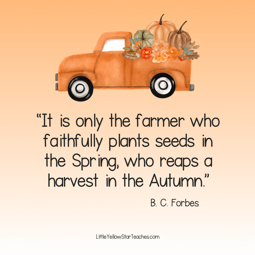 Harvest quotes for kids