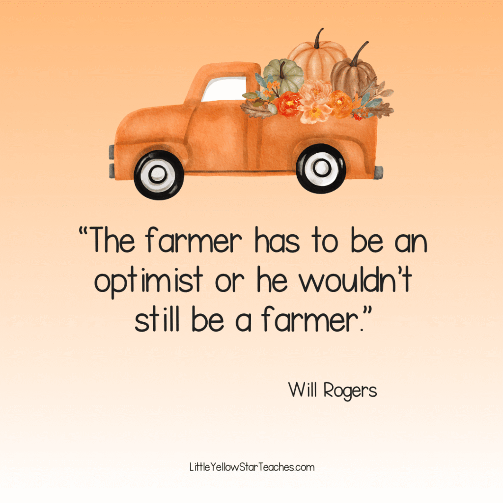 Harvest quotes for kids