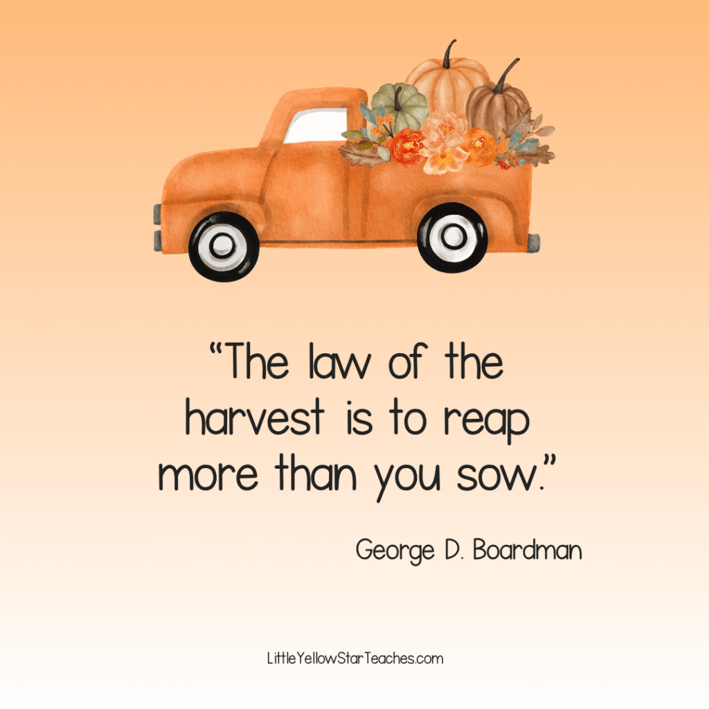 Harvest quotes for kids