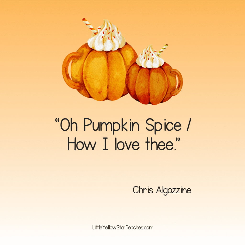 Pumpkin Spice Quotes for Kids