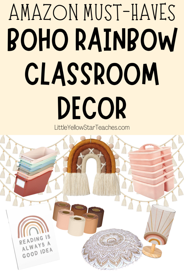 Boho Rainbow Classroom Decor Teacher Amazon Must Haves