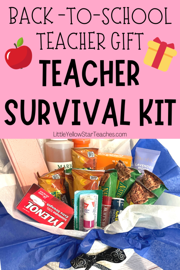 DIY Back To School Teacher Gifts: Teacher Survival Kit - LittleYellowStar