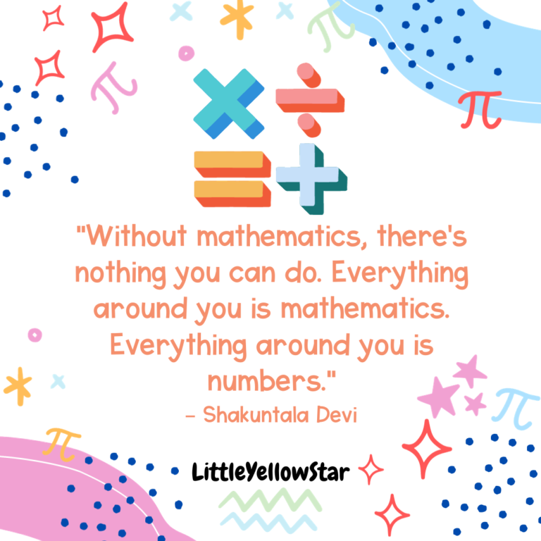 11 Math Quotes For Kids - LittleYellowStar